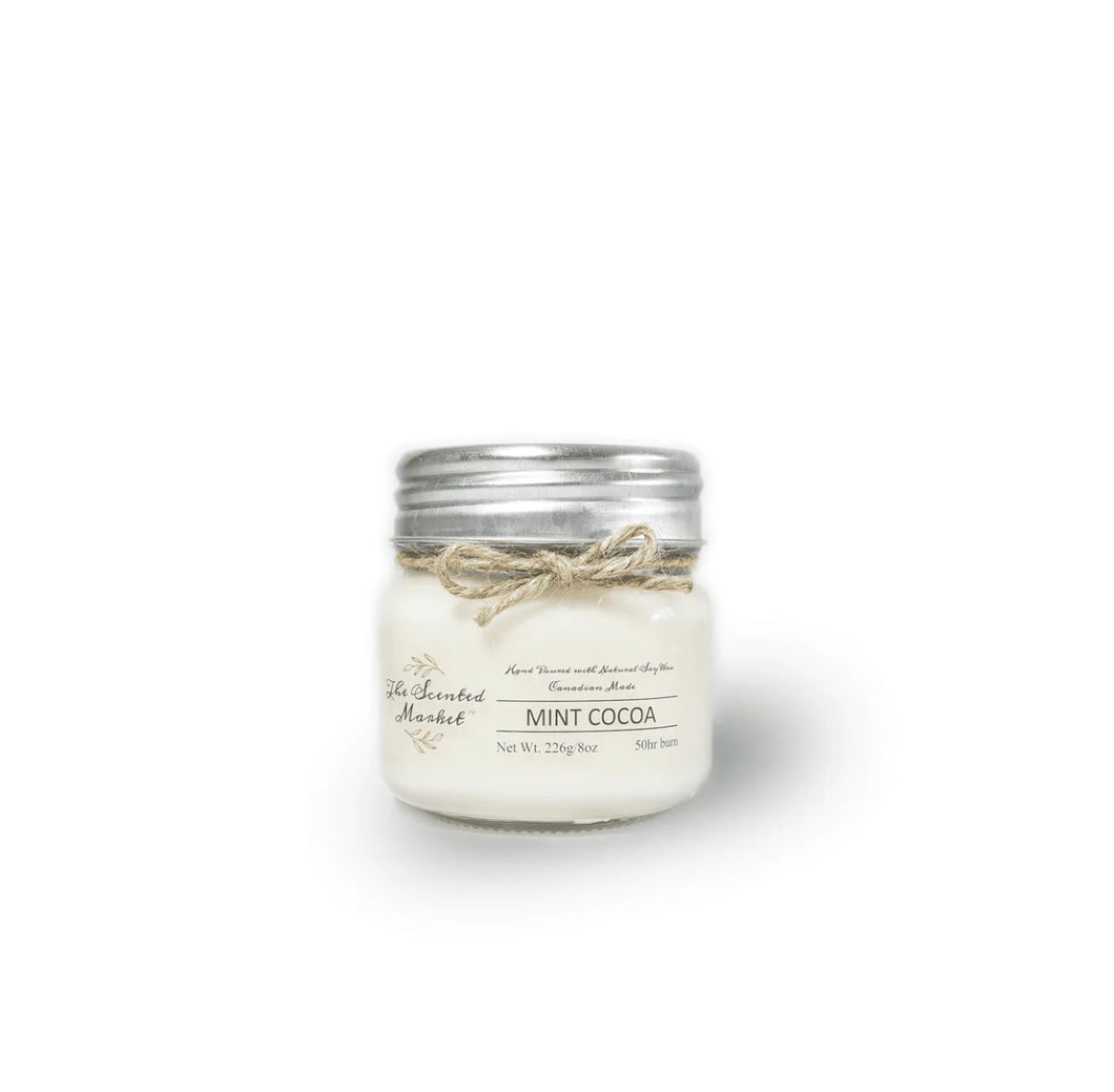 MINT COCOA Soy Wax Candle 8oz